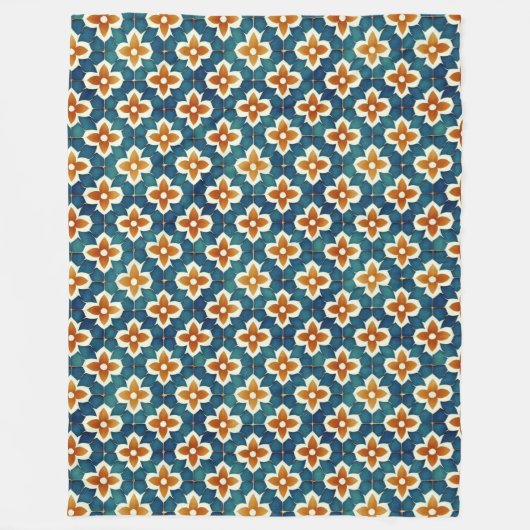 Couverture Polaire Carrelage marocain (Devant)