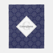 Couverture Polaire Carrelage personnalisé Ditsy Winter Snow Angels (Devant)