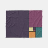 Couverture Polaire Carrés d'or de rapport (Devant (Horizontal))