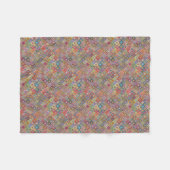 Couverture Polaire Carrés géométriques géniaux de style de mamie (Devant (Horizontal))