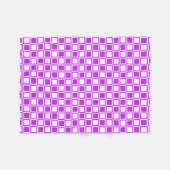 Couverture Polaire Carrés Purple Bold Mod (Devant (Horizontal))