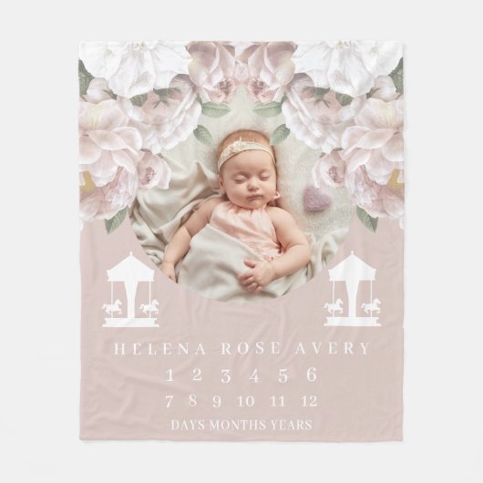 Couverture Polaire Carrousel de base de bébé (Devant)