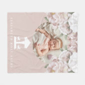 Couverture Polaire Carrousel Floral rose pâle (Devant (Horizontal))