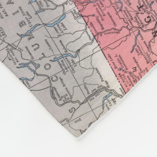 Couverture Polaire Carte 3 des Etats-Unis (Coin)