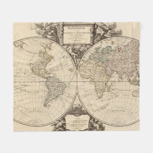 Couverture Polaire Carte 9 du monde (Devant (Horizontal))