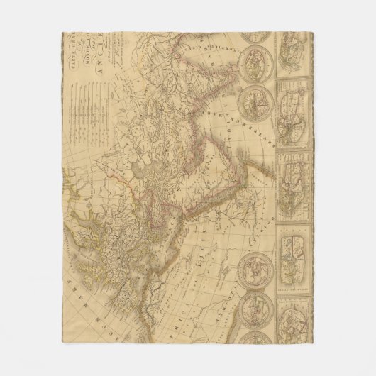 Couverture Polaire Carte antique (Devant)