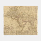 Couverture Polaire Carte antique (Devant (Horizontal))