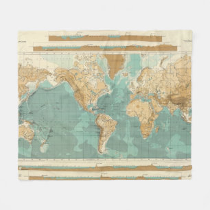 Couverture Polaire Carte bathyorographical du monde