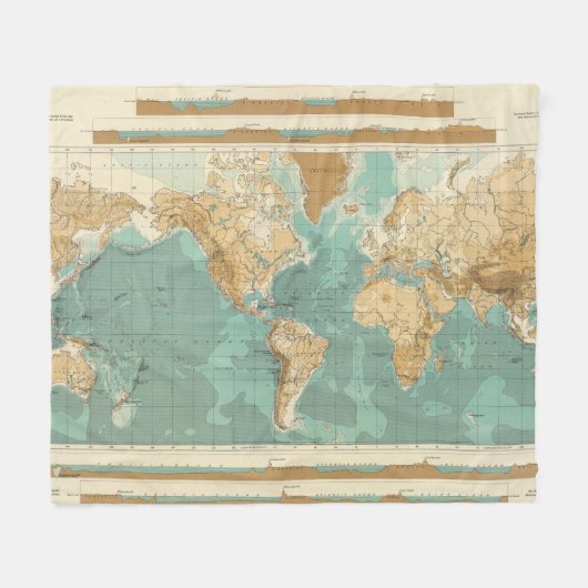 Couverture Polaire Carte bathyorographical du monde (Devant (Horizontal))