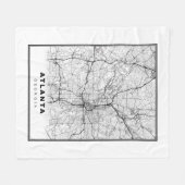 Couverture Polaire Carte d'Atlanta (Devant (Horizontal))