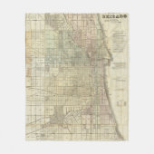 Couverture Polaire Carte de Chicago (Devant)