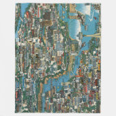 Couverture Polaire Carte de chutes du Niagara (Devant)