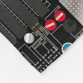 Couverture Polaire Carte de circuit noir (Coin)