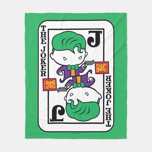 Couverture Polaire Carte de jeu Chibi Joker (Devant)