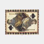 Couverture Polaire Carte de jeu King of Spades par Vision Studio (Devant (Horizontal))