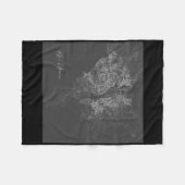 Couverture Polaire Carte de Kiev (Devant (Horizontal))