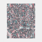 Couverture Polaire Carte de Kyoto Japon (Devant)