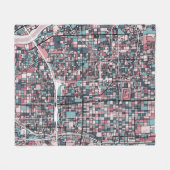 Couverture Polaire Carte de Kyoto Japon (Devant (Horizontal))