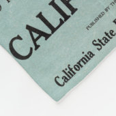 Couverture Polaire Carte de la Californie 2 (Coin)