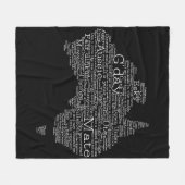 Couverture Polaire Carte de l'argot australien (Devant (Horizontal))