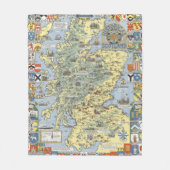 Couverture Polaire Carte de l'Ecosse historique (Devant)