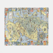 Couverture Polaire Carte de l'Ecosse historique (Devant (Horizontal))