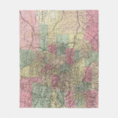 Couverture Polaire Carte de l'état du Colorado (Devant)