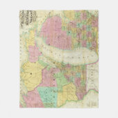 Couverture Polaire Carte de l'état du Michigan (Devant)