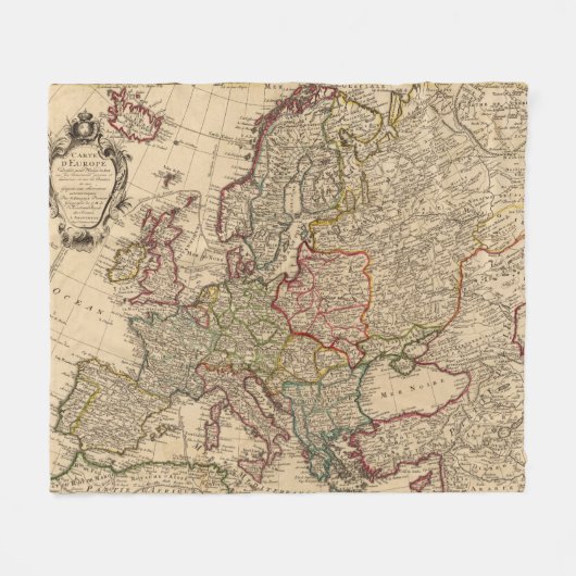 Couverture Polaire Carte de l'Europe (Devant (Horizontal))
