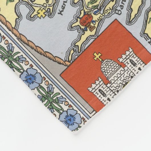 Couverture Polaire Carte de l'Irlande historique (Coin)