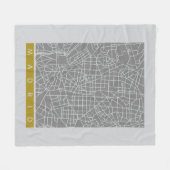 Couverture Polaire Carte de Madrid (Devant (Horizontal))