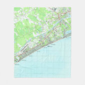 Couverture Polaire Carte de Myrtle Beach du nord la Caroline du Sud (Devant)