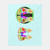 Couverture Polaire carte de pied de réflexologie (Devant)