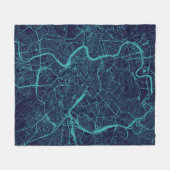 Couverture Polaire Carte de Rome (Devant (Horizontal))