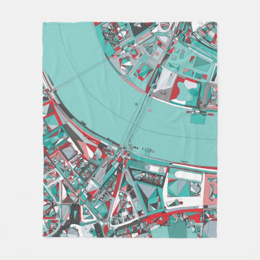 Couverture Polaire Carte de structure de ville de Londres (Devant)