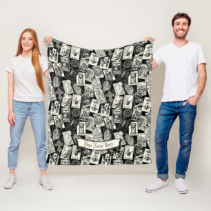 Couverture Polaire Carte de Tarot gothique Apothecaire de cuisine vic