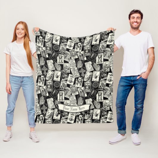 Couverture Polaire Carte de Tarot gothique Apothecaire de cuisine vic (En situation)