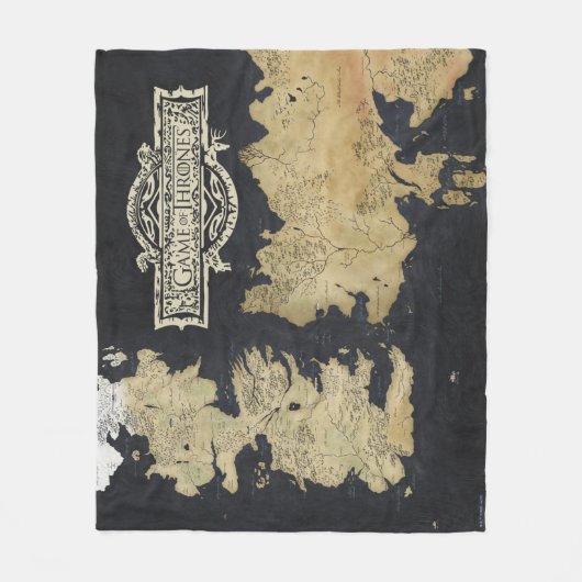 Couverture Polaire Carte de Westeros (Devant)