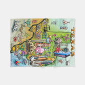 Couverture Polaire Carte des loisirs du Texas (Devant (Horizontal))