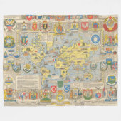 Couverture Polaire Carte des Nations Unies du monde (Devant (Horizontal))