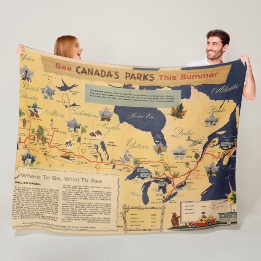 Couverture Polaire Carte des parcs du Canada - du Canada (En situation)