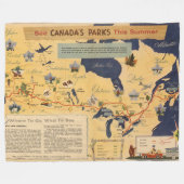 Couverture Polaire Carte des parcs du Canada - du Canada (Devant (Horizontal))