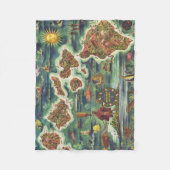 Couverture Polaire Carte Dole de 1950 d'Hawaï Joseph Feher (Devant)