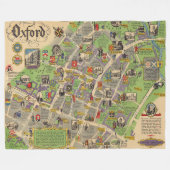 Couverture Polaire Carte d'Oxford, Angleterre (chemins de fer (Devant (Horizontal))