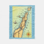 Couverture Polaire Carte du comté de Porte Vacances (Devant)