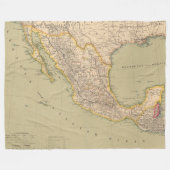 Couverture Polaire Carte du Mexique (Devant (Horizontal))