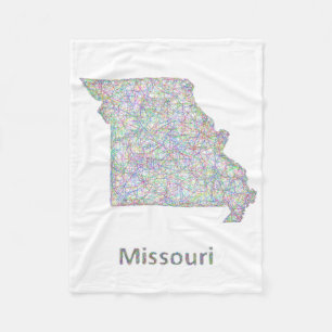 Couverture Polaire Carte du Missouri