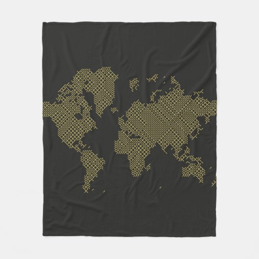 Couverture Polaire Carte du monde de Digitals (Devant)