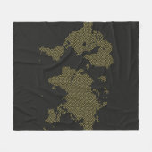 Couverture Polaire Carte du monde de Digitals (Devant (Horizontal))