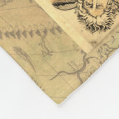 Couverture Polaire Carte du monde Forlani Antiquev 1565 Renaissance (Coin)